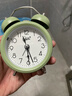康巴丝儿童节礼物迷你夜光闹钟卧室床头钟家庭学生儿童打铃大音量起床神器开学季必备2314B 绿色 实拍图