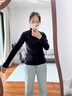 猫人半高领打底衫女2025新款加绒加厚秋冬德绒黑色内搭长袖羊毛针织衫 实拍图