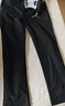 花花公子（PLAYBOY）休闲裤男直筒2025年裤子男秋冬季男士宽松潮流长裤 黑色 34 实拍图