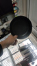 【亏本清仓】韩式麦饭石色不粘锅平底锅铁锅电磁炉不带盖 黑色小煎锅 16cm 实拍图