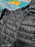 雪中飞羽绒内胆女轻薄羽绒服女短款新款冬季内搭修身时尚羽绒服外 黑色 XL (170) 实拍图