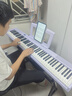 特伦斯折叠钢琴88键便携式电钢琴成人儿童电子琴重力度键盘V30pro家用 梦幻紫+专用琴包+Z型琴架 实拍图