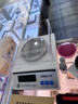 乐祺电子天平秤0.01g0.001高精度毫克实验室精密分析克称珠宝黄金称 圆盘-量程600g精度0.01g配防风罩砝码 实拍图