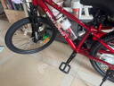 京东京造 24英寸青少年山地车自行车铝合金禧玛诺7速碟刹成年人学生红色 实拍图