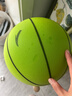 安踏静音篮球7号儿童青少年拍拍球室内无声儿童训练玩具球软皮球 绿色 实拍图