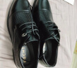 宜驰（EGCHI）皮鞋男士商务透气镂空休闲正装冲孔男鞋子 1618-2 黑色 41 实拍图