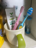 奥乐V热门商品1-3-6岁儿童计时牙刷 杜邦丝毛沙漏小孩边刷牙边计时牙刷 粉黄蓝3支装（无沙漏） 实拍图