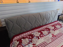 欧苏缦新款全包加厚高档床头罩套靠背软包简约现代皮木床头盖布保护套子 灰色 1.9米长床头罩 实拍图
