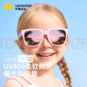 柠檬宝宝儿童墨镜男女童防紫外线护眼防晒眼镜可折叠宝宝太阳镜 星尘粉紫 实拍图