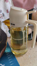 双枪油壶喷油壶 倒油喷油一体食用油玻璃油壶厨房家用不挂油 奶油白 实拍图