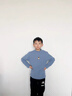 小猪班纳男童德绒打底衫儿童保暖内衣2025秋冬季节柔软舒适锁温防寒亲肤 【亲肤柔软高弹保暖德绒】熊爪/雾霾蓝 110 【推荐体重30-37斤】 实拍图