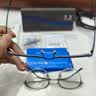 依视路（ESSILOR） 钻晶系列高清耐磨防蓝光近视超薄镜片专业配度数眼镜架男女镜框 钛+金属-全框-4004BK-黑色 镜框+依视路膜岩高清1.67现片 实拍图