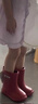 幸福玛丽（Cheerful Mario）儿童雨鞋女童卡通束口宝宝雨靴防水防滑轻便幼儿中小童水鞋胶鞋 实拍图