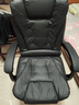 零梦 老板椅办公椅电脑椅座椅大班椅家用可躺升降转椅按摩搁脚午休 黑色乳胶款可躺按摩【推荐】 钢制脚 实拍图