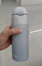 膳魔师（THERMOS）保温杯400ml男女士儿童学生保冷吸管杯水杯子TCMI-400S BLW 实拍图
