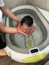 babycare婴儿洗澡盆坐浴盆洗澡神器可折叠浴盆游泳盆+浴垫+浴网星航月岩灰 实拍图