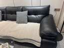 梓晨雪尼尔沙发盖布四季通用防滑2025年高级感沙发套沙发坐垫盖布坐垫 异形波纹-咖色 90*240cm （大三人位/四人位） 实拍图