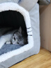 阿柴与猫猫窝半封闭式房子型冬季保暖网红猫屋猫咪床四季通用狗房子宠物窝 实拍图
