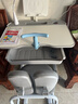 尊眠（ZUNMIAN）儿童学习桌椅写字书桌6-18岁中小学生作业桌椅套装80cm灰色 实拍图
