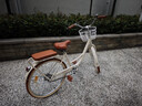 飞鸽（FLYING PIGEON）自行车成人通勤车自行车学生单车成人自行车通勤自行车女士自行车 标配奶油米|单速|辐条轮+礼包 24寸适合150-170cm 实拍图