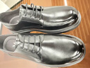 意尔康男鞋皮鞋男春秋季英伦德比鞋男厚底商务大头正装皮鞋新郎皮鞋 黑色 41 实拍图