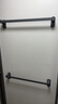 卡贝浴室毛巾架免打孔卫生间太空铝毛巾杆极简单杆挂毛巾架子枪灰 实拍图