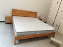 林氏家居全实木床双人床1.8米1.5米可选主卧室大床原木风床架单人床PK13A 【低铺|排骨架】床+零胶弹簧床垫+床头柜*1 1.8米x2米 实拍图