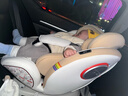 初婴贝儿童安全座椅汽车用0-4-12岁婴儿宝宝车载可坐可躺i-Size通风加热 豪华版金+175°躺+支撑腿+遮阳棚 实拍图