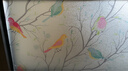 晴画 磨砂玻璃防窥膜卫生间窗户贴膜透光不透影贴纸 彩色小鸟90*200cm 实拍图