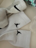 耐克（NIKE）JORDAN EVERYDAY 速干中筒运动袜（3双） DX9632-100 L 实拍图