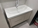 京舰卫生间烤漆橡木浴室柜陶瓷一体盆洗脸盆柜组合洗手盆洗手台洗漱池 新置物格镜柜+90大水池陶瓷盆 实拍图