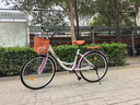 EG7自行车成人女士轻便单车通勤上班变速普通亲子复古男式 【基础款】单速-粉 26英寸【适合:155-175cm】 实拍图