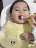 马博士婴儿围兜硅胶吃饭围嘴宝宝饭兜儿童防水罩衣无穿感薄款单个装 实拍图