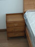 木马人现代简约床头柜简易卧室多层小柜子床边柜家用多功能储物柜可置物 【三抽屉】D款-茶色（健康楠竹） 实拍图