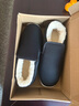 3514保暖羊毛布鞋老人鞋套脚款男士爸爸鞋冬季加厚棉鞋 黑色 38 实拍图