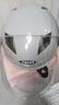 野马（YEMA）电动摩托车头盔夏季男女士3C认证四季通用安全帽成人双镜片防晒电瓶车半盔 冷淡灰字母-透明长镜 均码 实拍图