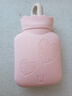 佐敦朱迪 注水热水袋硅胶暖水袋热敷暖肚子宝宝迷你可爱婴儿暖手宝防爆 粉色小号【保暖套+礼盒】 实拍图