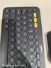罗技（Logitech）时尚系列 K380 键盘 蓝牙办公键盘 无线键盘 女友 便携超薄键盘 笔记本键盘 黑灰色 实拍图