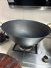 夏老大章丘生铁锅 双耳铸铁炒锅古法无涂层物理不易粘炒锅圆底炒菜锅40 实拍图