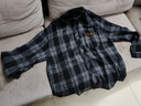 Foss Phil格子衬衫男女秋冬季宽松痞帅衬衣cityboy长袖外套FPCS13黑格XL 实拍图