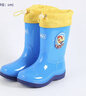 回力儿童雨鞋男童女宝防滑水靴加厚小孩高筒胶鞋中大童防水鞋子 【回力】8055儿童防水口-蓝色 35 【内长22.5cm】 实拍图