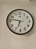 康巴丝（Compas）挂钟客厅 12英寸简约静音客厅石英钟表挂墙时钟 C2866 咖色30.5cm 实拍图