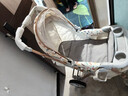 智儿乐婴儿车0-3岁可折叠四轮避震新生儿推车双向推行高景观婴儿推车 奢华版-奶昔白【可坐可躺+餐盘】 实拍图