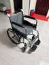 鱼跃(yuwell)轮椅车H051折叠老人轻便旅行手推车钢管免充气胎代步车 实拍图