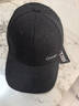 CACUSS帽子男冬季羊毛棒球帽户外骑行开车鸭舌帽大头围帽子 黑色黑字大 实拍图