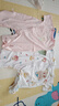 舒贝怡2件装婴儿衣服夏季薄款新生儿连体衣短袖哈衣儿童爬服粉色80CM 实拍图