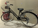 凤凰（Phoenix）上海凤凰自行车成人女士老年人式2025新款轻便通勤代步实心胎单车 密封全轴承【特厚铝合金轮】日式黑 26寸充气胎【身高1.55-1.85米】 实拍图
