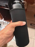 杯套保温杯保护套斜跨通用水杯套防摔隔热防烫玻璃杯袋子提绳简约 黑色加大号（8cm*21cm） 无规格 实拍图