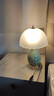 客厅美式轻著复古简约床头灯北欧美式轻者复古简约家用陶瓷台灯 花鸟台灯-单色暖光 25*40CM 实拍图