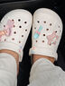 卡骆驰（CROCS）洞洞鞋贝雅男鞋女鞋轻便耐磨一脚蹬拖鞋休闲鞋|10126 白-100 41 /42(260mm) 实拍图
